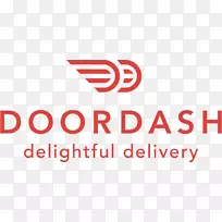 DoorDash送货企业标志餐厅-美食快车