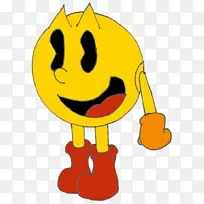 pac-man绘制笑脸素描-pac man
