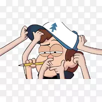 拇指卡通智人剪贴画-透明剪裁
