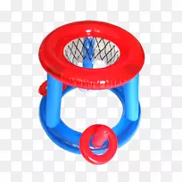 塑料水篮球马充气球