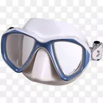 潜水和浮潜面具，护目镜，塑料眼镜.眼镜