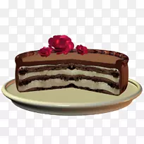 巧克力蛋糕，馅饼，麻袋，水果蛋糕-塔塔