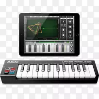 电脑键盘Akai专业lpk 25电动钢琴数字钢琴midi控制器.蓝牙