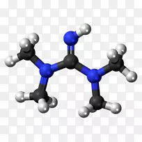 查尔酮黄酮类球棒模型化学化合物