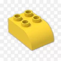 黄色乐高杜普罗白色Bricklink-黄色曲线