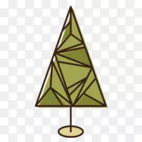 圣诞树几何图形-圣诞树