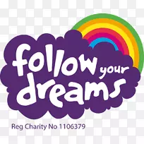 梦想慈善组织Llantwit Fardre RFC残疾捐赠-跟随梦想标志