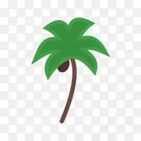 椰子树食品剪贴画-椰子