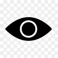 眼睛符号虹膜计算机图标.眼睛