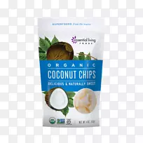 有机食品超级食品风味可可固体椰子片