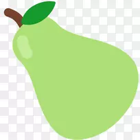 水果表情文字短信梨子剪贴画.表情符号