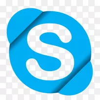 Skype图标设计即时通讯-skype