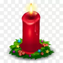 圣诞装饰蜡烛夹艺术-圣诞节