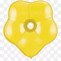 气球黄色乳胶绿石灰气球