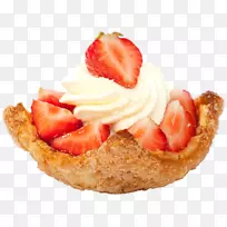 甜馅饼，草莓，丹麦糕点，冷冻甜点-草莓