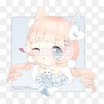 拇指脸颊卡通-耳朵