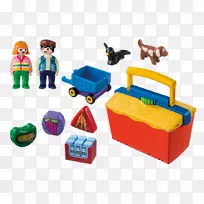 Playmobil玩具市场零售摊位-玩具