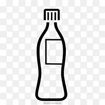 水瓶，汽水饮料，绘画饮料