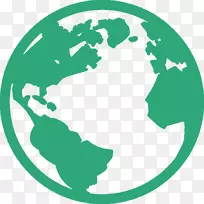 地球计算机图标社会媒体组织-地球