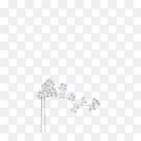 白色花卉设计人体珠宝字体设计