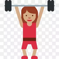举重训练锻炼肌肉蹲跨Fit