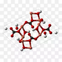 孔雀石矿物晶体结构碳酸盐分子-钟乳石