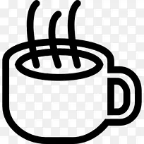咖啡茶电脑图标喝食物-咖啡
