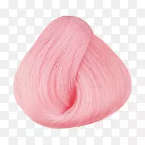 染发粉红粉笔人发色头发