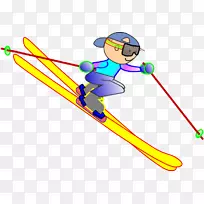 高山滑雪剪贴画-滑雪