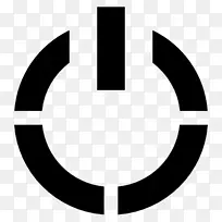 计算机图标电源符号重新启动电剪辑艺术符号