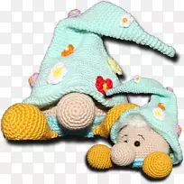 钩针编织毛绒动物&可爱的玩具图案-侏儒
