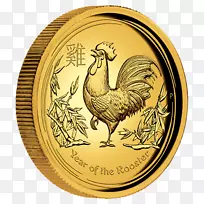 公鸡珀斯薄荷金币年季度