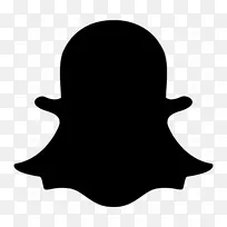电脑图标社交媒体标志Snapchat-社交媒体