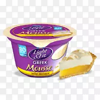 冰淇淋摩丝希腊菜短蛋糕-冰淇淋