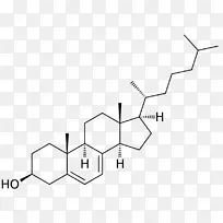 化学配方脱氢表雄酮甾体分子结构公式