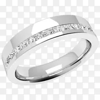 婚戒订婚戒指公主切割钻石戒指