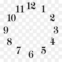 钟面闹钟罗马数字夹艺术钟