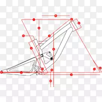 下坡山地自行车几何学下坡自行车多边形自行车.三角形