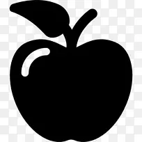 糖果苹果素食食品-秋季标签，手工绘制