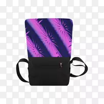 送信包t恤手提包背带-紫色星爆