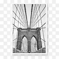 布鲁克林桥曼哈顿桥布鲁克林-电池隧道摄影-桥
