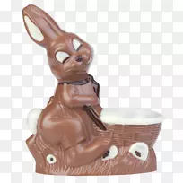 复活节兔子雕像动物-复活节