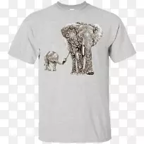 大象纹身非洲象母象