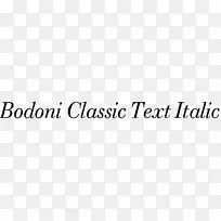 Bodoni字体家族手机