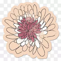 花型设计粉红m切花图案-刚磨碎的芝麻油