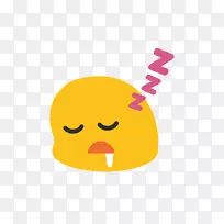 艺术表情符号-t恤睡眠字体-表情符号