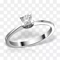 结婚戒指银结婚戒指