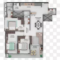 房间、公寓、平面图套房、马略卡-公寓