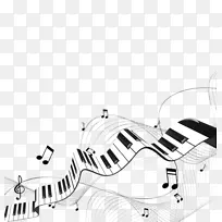 音乐键盘钢琴名片