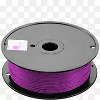 3D印花长丝聚乳酸丙烯腈丁二烯苯乙烯深紫色